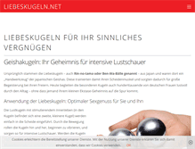 Tablet Screenshot of liebeskugeln.net